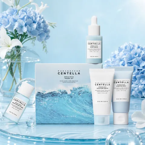 SKIN1004 Madagascar Centella Hyalu-Cica Travel Kit  (BLUE)