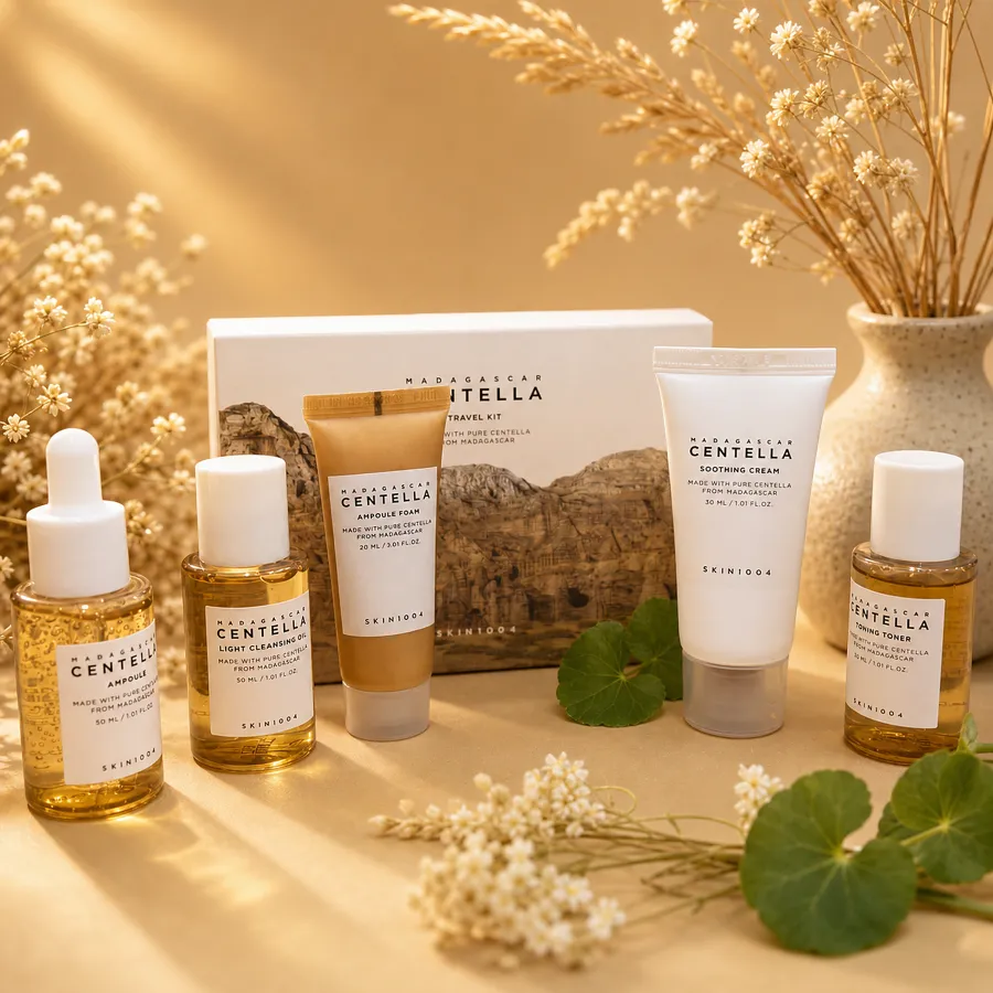 SKIN1004 Madagascar Centella Travel Kit 5 Items (Yellow)