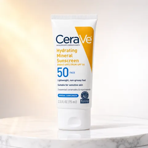 CeraVe Hydrating Mineral Sunscreen Broad Spectrum SPF 50 Face 75ml